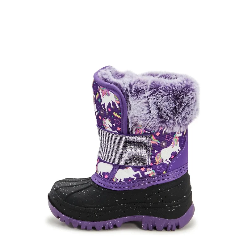 Toddler Girls' Unicorn Waterproof Winter Boot