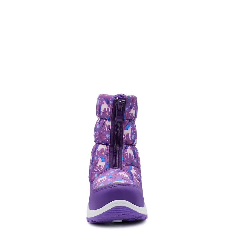 Kid's Unicorn Frt Zip Winter Boot
