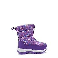 Kid's Unicorn Frt Zip Winter Boot