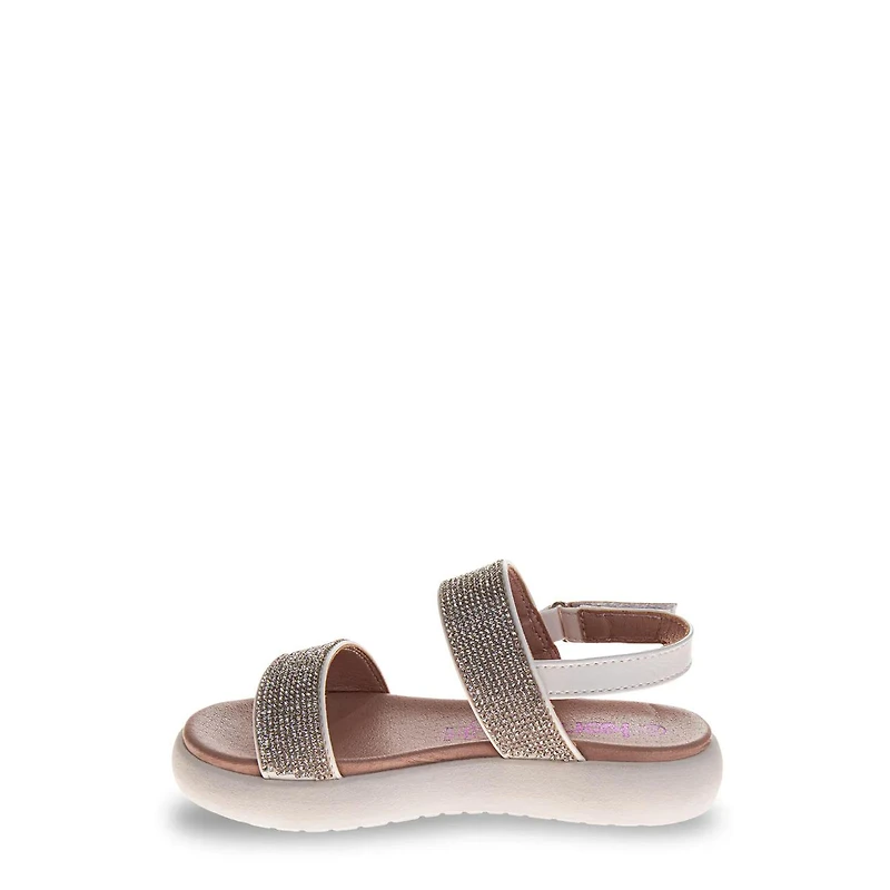 Youth Girl's Rhinestone Flatform Sandal