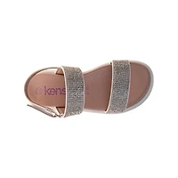 Youth Girl's Rhinestone Flatform Sandal