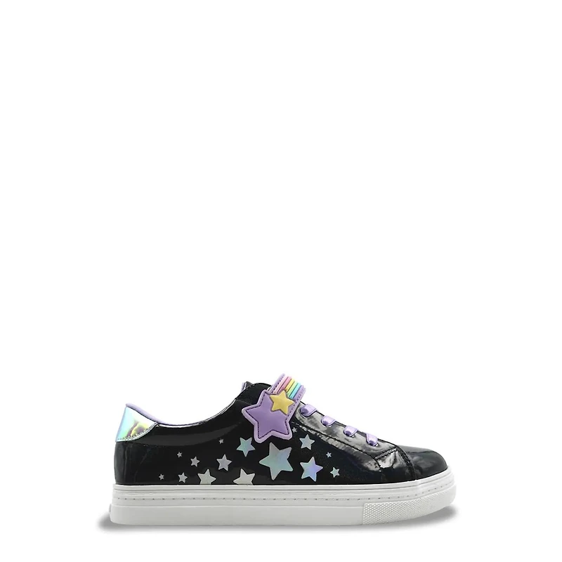 Youth Girls' Stars Applique Sneaker