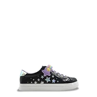 Youth Girls' Stars Applique Sneaker