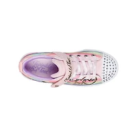 Youth Girls Twinkle Sparks Ombre Heart Drip Sneaker