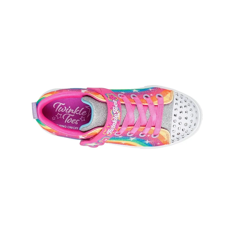 Youth Girls' Twinkle Sparks Glitter Rainbow Sneaker