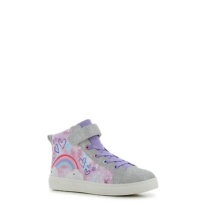 Girls' Rainbow Heart Light-Up Sneaker