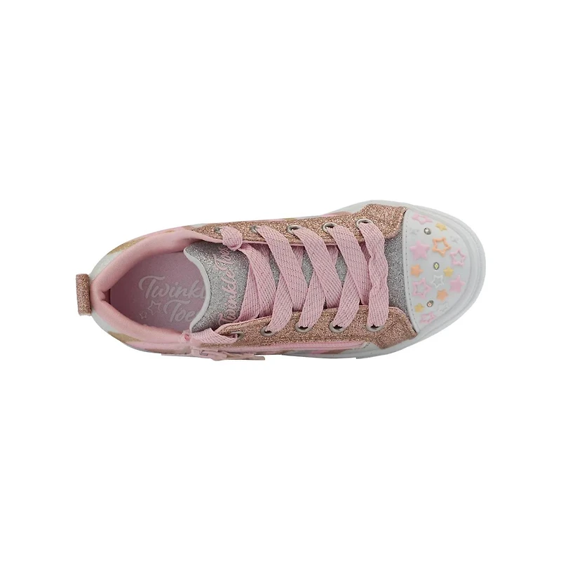 Youth Girls’ Twinkle Toes Sparks Cosmic Burst Sneaker