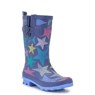 Youth Girls' Bigstarsky Waterproof Rain Boot