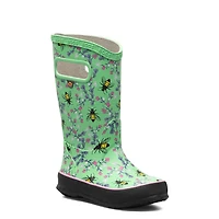 Youth Girl's Waterproof Bees Rainboot