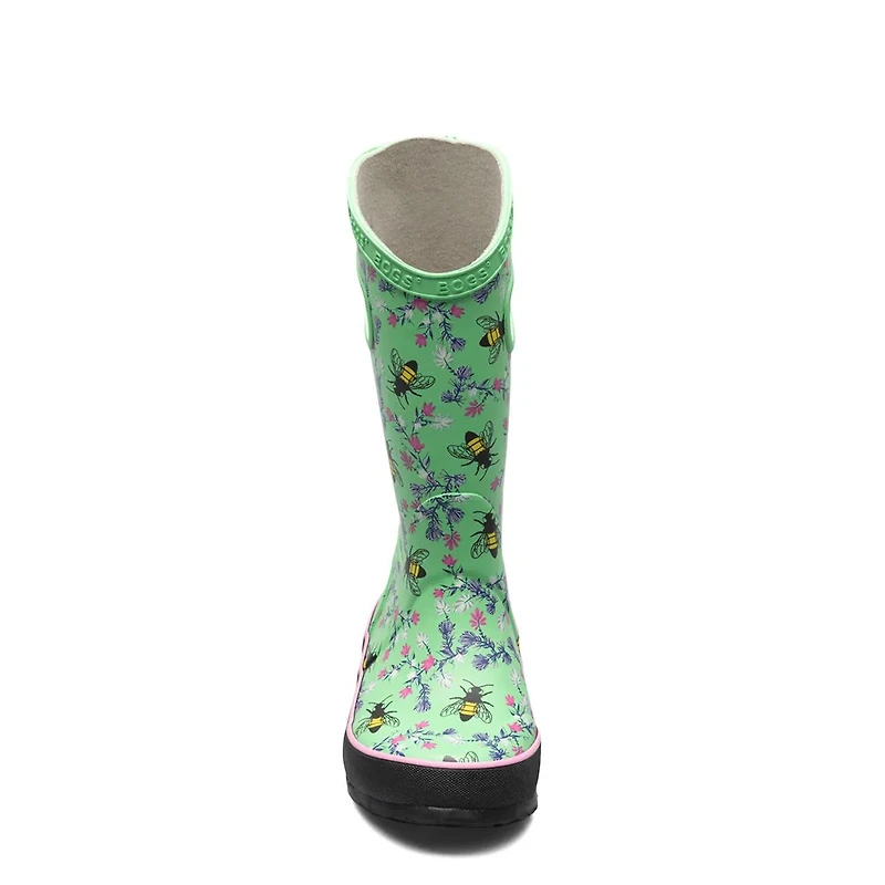 Youth Girl's Waterproof Bees Rainboot