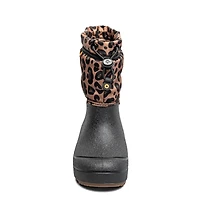 Youth Girls' Leopard Snow Shell Waterproof Winter Boot