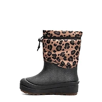Youth Girls' Leopard Snow Shell Waterproof Winter Boot