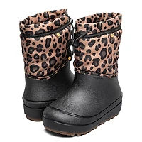Youth Girls' Leopard Snow Shell Waterproof Winter Boot