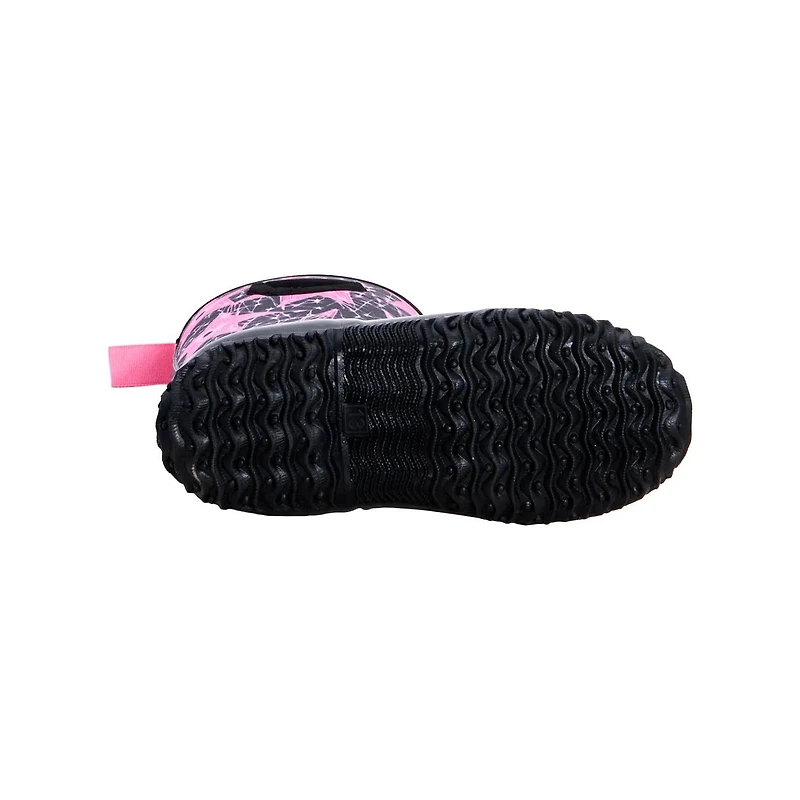 Youth Girls' Pink Stars Waterproof Winter Boot