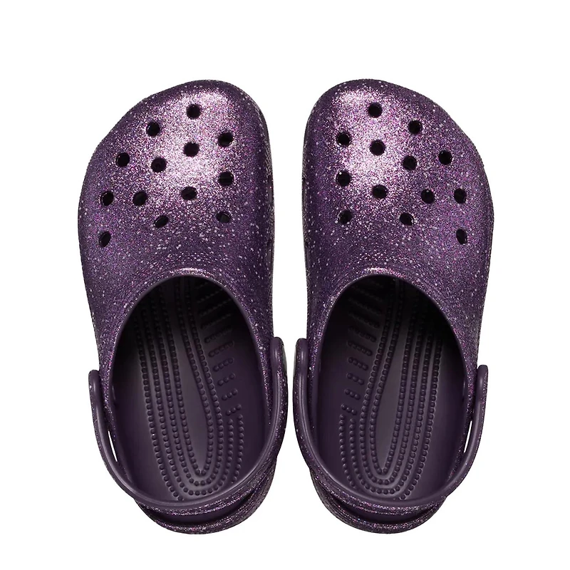 Youth Girls Classic Clog Space Glitter