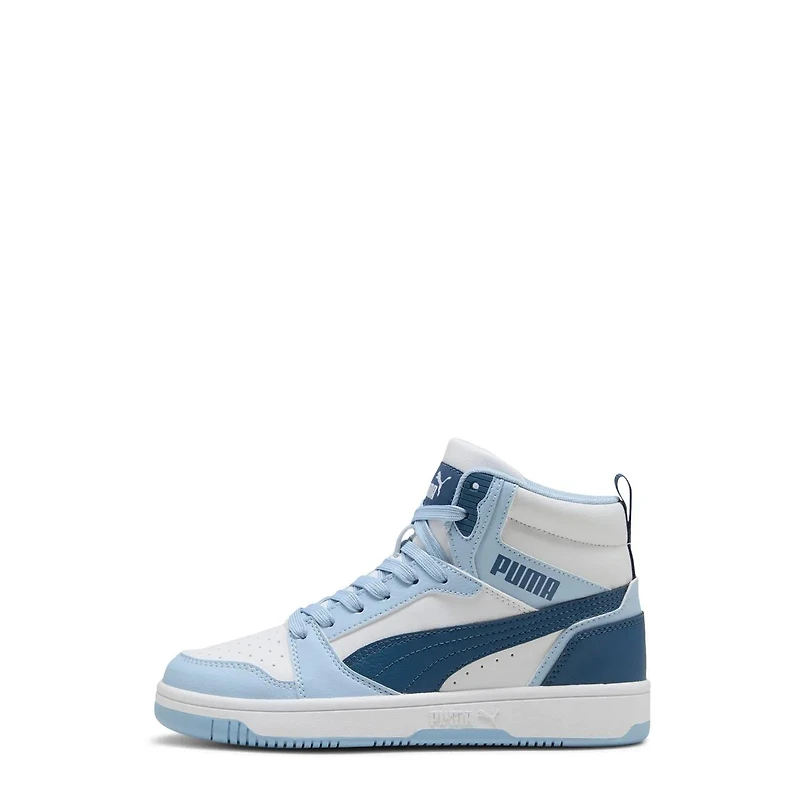 Youth Boys' Rebound V6 Mid Basketball Sneaker