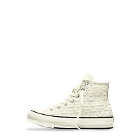 Youth Girls' Chuck Taylor All Star Floral Crochet EVA Lift Platform Sneaker