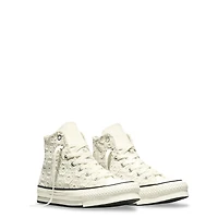 Youth Girls' Chuck Taylor All Star Floral Crochet EVA Lift Platform Sneaker