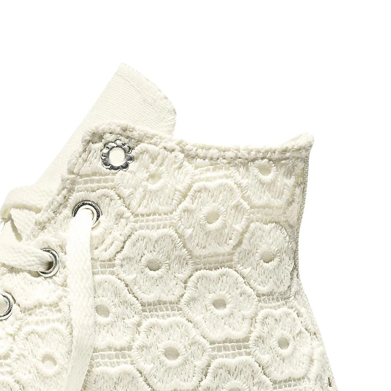Youth Girls' Chuck Taylor All Star Floral Crochet EVA Lift Platform Sneaker