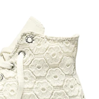 Youth Girls' Chuck Taylor All Star Floral Crochet EVA Lift Platform Sneaker