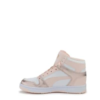 Youth Girls' Rebound Layup Nu Romantic Hi Top Sneaker