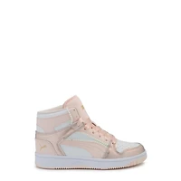 Youth Girls' Rebound Layup Nu Romantic Hi Top Sneaker