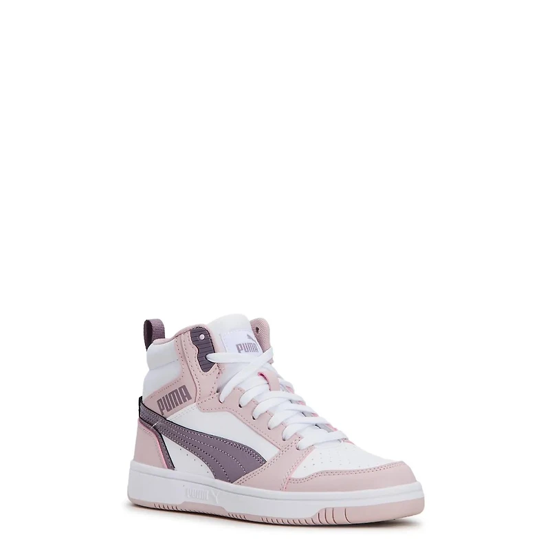 Unisex Rebound V6 Mid Jr. Basketball Shoe