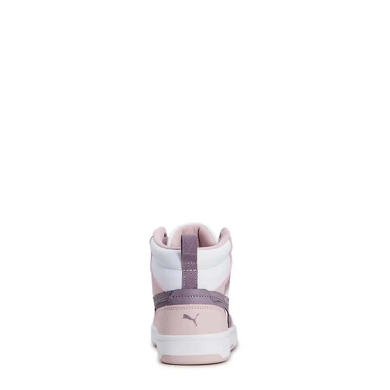 Unisex Rebound V6 Mid Jr. Basketball Shoe