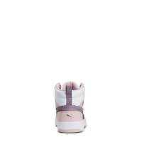 Unisex Rebound V6 Mid Jr. Basketball Shoe