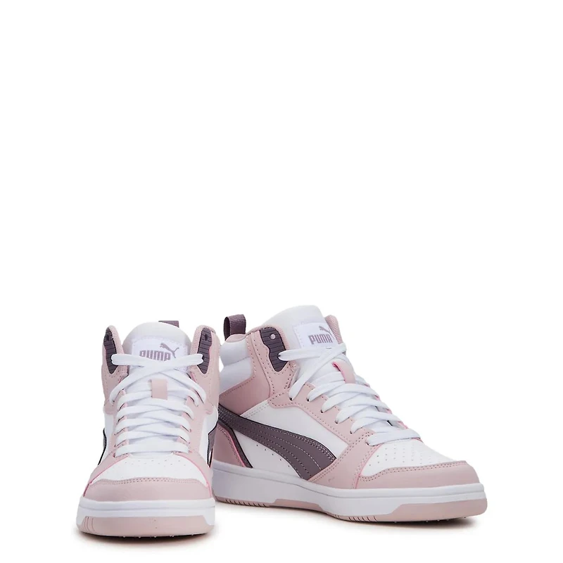 Unisex Rebound V6 Mid Jr. Basketball Shoe