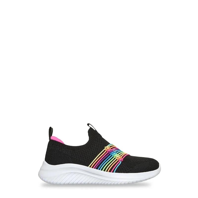 Youth Girls' Ultra Flex 3.0 Rainbow Pop Slip-On Sneaker