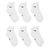 Nike Kids' 6 Pack Everyday Quarter Socks