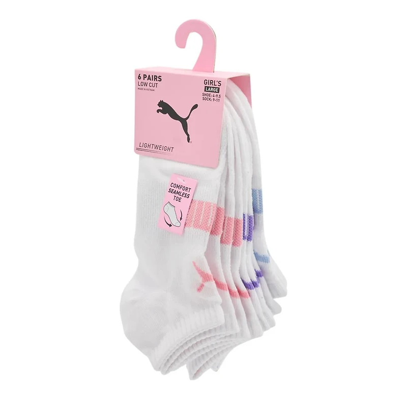 Girls' 6 Pack Low Cut Sock