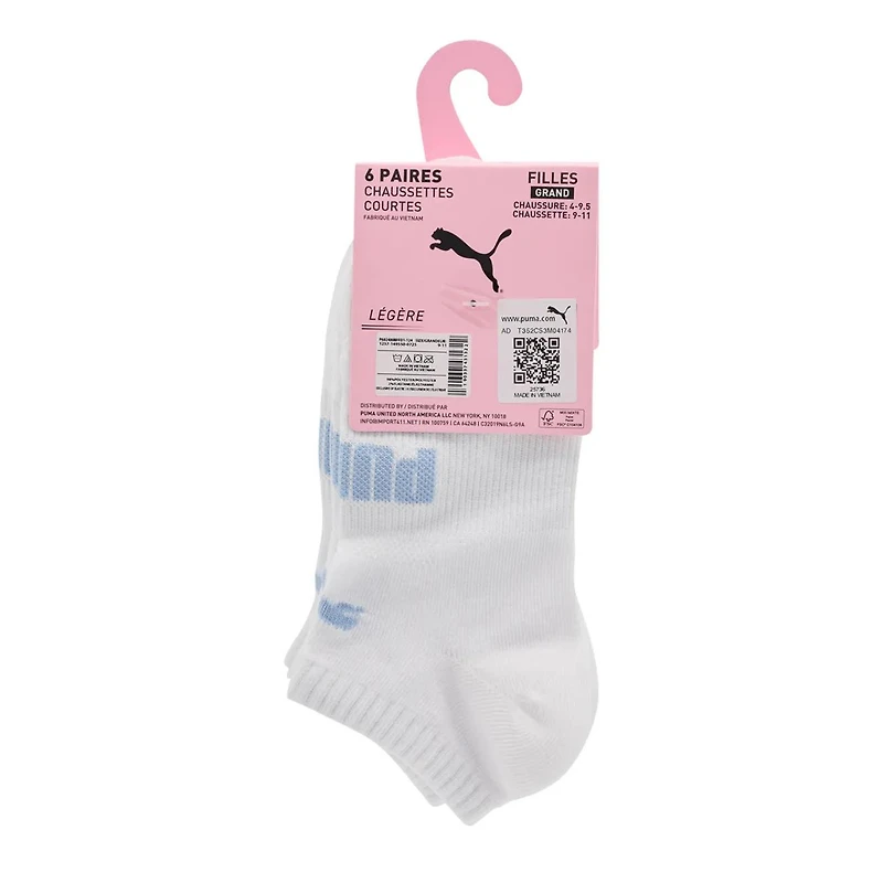 Girls' 6 Pack Low Cut Sock