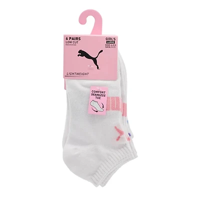 Girls 6 Pack Low Cut Sock