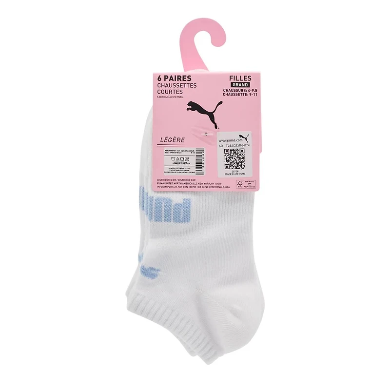 Girls 6 Pack Low Cut Sock