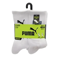 Boys' 6 Pack Training Crew Sock