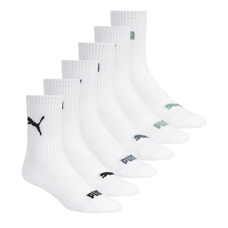 Boys' 6 Pack Training Crew Sock