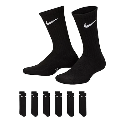Unisex Kids' Everyday 6 Pack Crew Socks