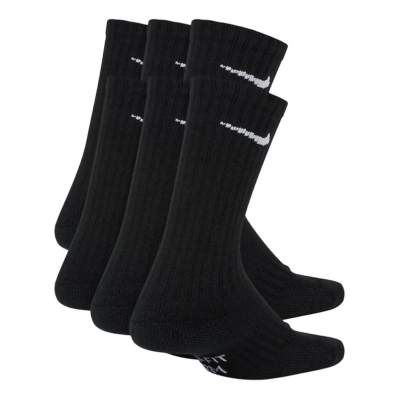 Unisex Kids' Everyday 6 Pack Crew Socks
