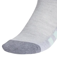 Girl's Cushioned 6PK Quarter Length Socks