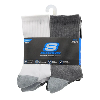 Boys' 6 Pack Crew Socks