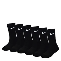 Youth Girl's 6-Pack Crew Socks