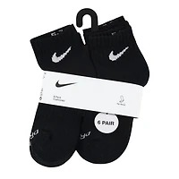 Kid's 6 Pack Ankle Socks