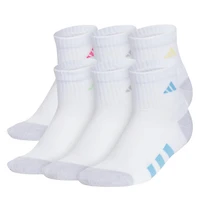 Girl's 6 Pack Quarter Socks