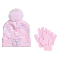Youth Girls' Butterfly Hat and Glove Set