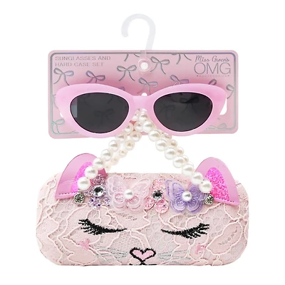 Girl's Bella Butterfly Case And Sunglasses