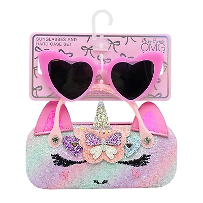 Girl's Gwen Hearts Case and Sunglasses