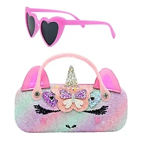 Girl's Gwen Hearts Case and Sunglasses