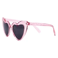 Girl's Butterfly Pearls Case and Heart-Shaped Sunglasses